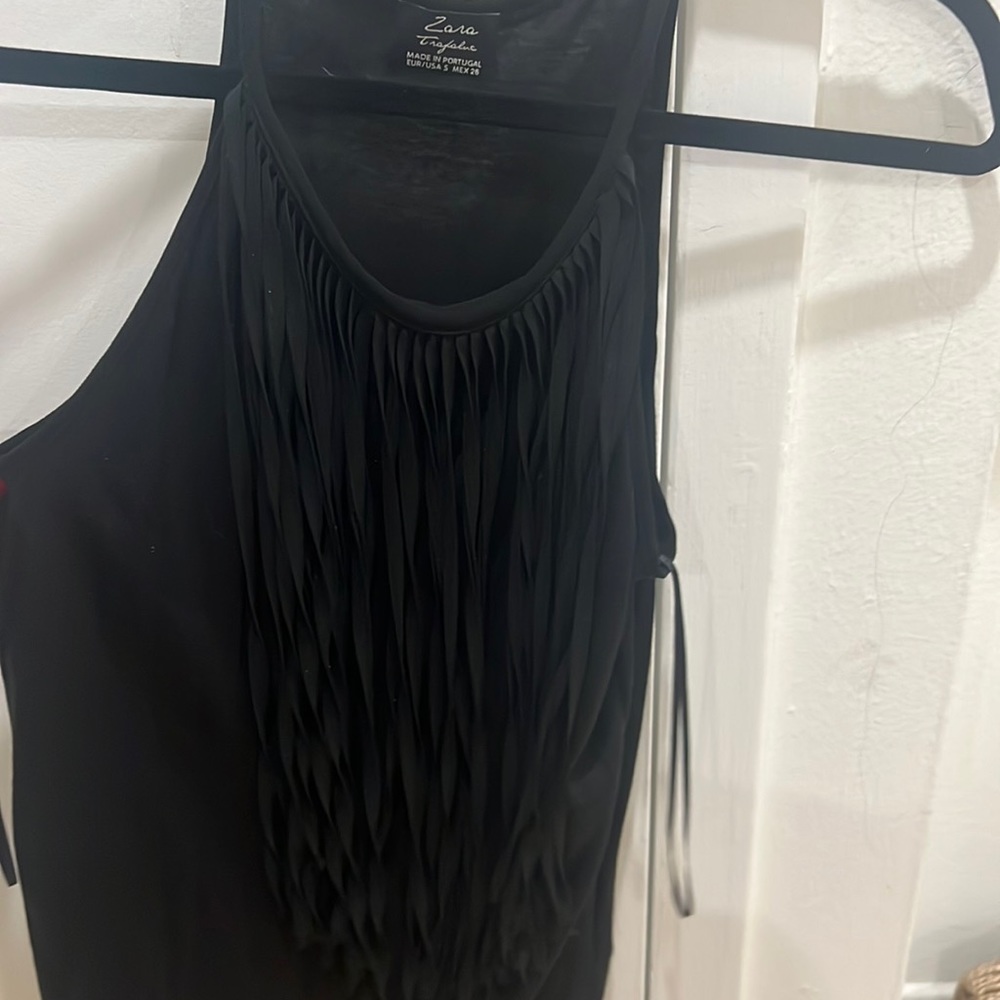 Zara fringe tank top size small